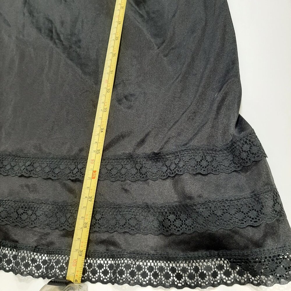 Vintage embroidered applique lace 70's retro glam old money slip nightgown dress - Picture 12 of 15